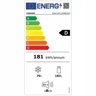 Liebherr Chłodziarko-zamrażarka ICNd 5103 Pure NoFrost I