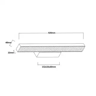Light Prestige Kinkiet Aqua 42 cm biały IP44 LED CCT LP-987/1W S WH
