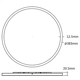 Light Prestige Plafon Pryzma 38 cm biały LED CCT LP-1707/1C-38 WH