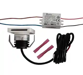 Light Prestige Step LP-0458 BK oprawa schodowa do wbudowania czarna kwadratowa LED 1W 4000K IP65