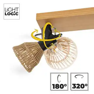 Lightlogic Oprawa ścienno-sufitowa LL GORTA EL-2 66434