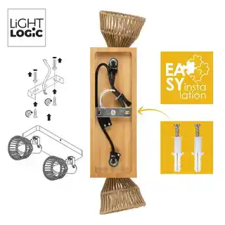 Lightlogic Oprawa ścienno-sufitowa LL GORTA EL-2 66434