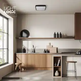 Lightlogic Plafon sufitowy LL EGRA PLAFON 24W B 66123 Czarny