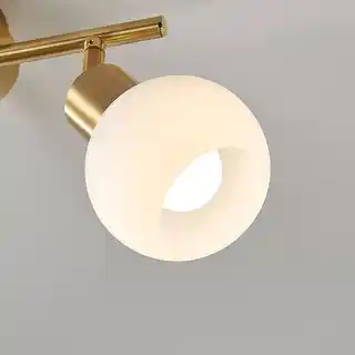 Lindby Elaina 2 Lampa Sufitowa Brass/Opal 9620021