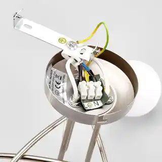 Lindby Elaina 3 Lampa Sufitowa Nickel/Opal 9620029