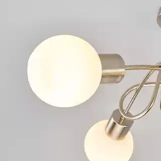 Lindby Elaina 3 Lampa Sufitowa Nickel/Opal 9620029