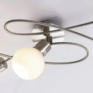 Lindby Elaina 5 Lampa Sufitowa Nickel 9620033