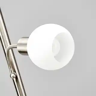 Lindby Elaina Lampa Podłogowa Nickel/White 9620008