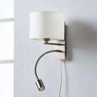 Lindby Florens Lampa Ścienna White/Nickel 9620921