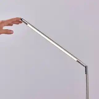 Lindby Jabbo LED Lampa Podłogowa Nickel 9620455