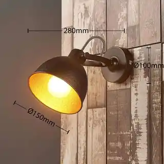 Lindby Mirielle Lampa Ścienna Antique Brown/Orange 9621445