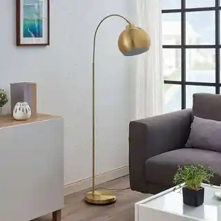 Lindby Moisia lampa podłogowa mosiądz metal 148 cm 9945383