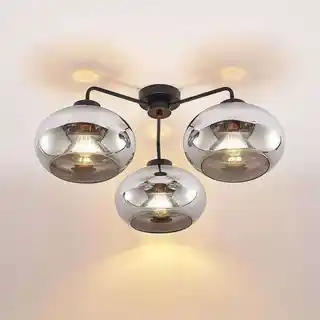 Lindby Navidia 3 Lampa Sufitowa Smoked 9628142