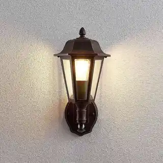 Lindby Noor Ścienna Lampa Ogrodowa w/Sensor Rust 9630091