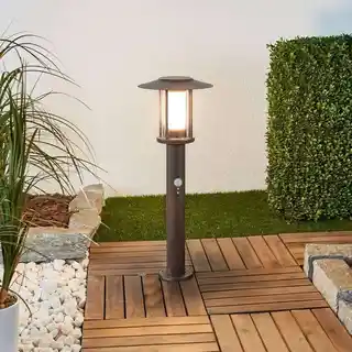 Lindby Pavlos LED lampa ogrodowa w sensor rust, 9945246