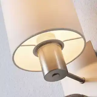 Lindby Shajan Lampa Ścienna Nickel/White 9620920
