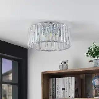 Lindby Sofia Lampa sufitowa przezroczysta chrom, akrylowa, Ø 46 cm, model 9627681