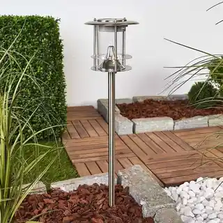 Lindby Sumaya LED Lampa Solarna Lampa Ogrodowa Stainless Steel/Clear 9945284