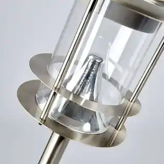 Lindby Sumaya LED Lampa Solarna Lampa Ogrodowa Stainless Steel/Clear 9945284