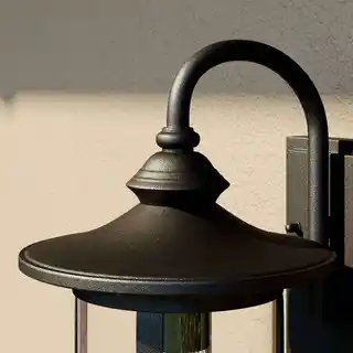 Lindby Zayn Ścienna Lampa Ogrodowa Black/Clear 9624759