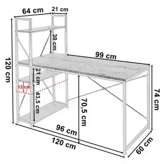 Loftinspired Biurko Trosa Czarny