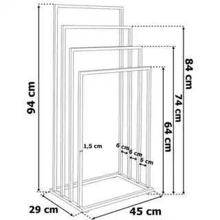 Loftinspired Wieszak łazienkowy Neli Biały