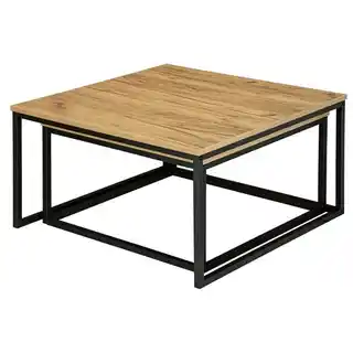 Loftinspired Zestaw stolików kawowych Velen Rustic Kwadratowy Craft
