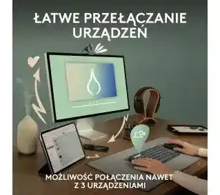 Logitech Klawiatura bezprzewodowa Pebble Keys 2 K380s grafitowa
