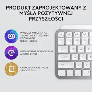 Logitech MX Keys Mini dla Mac, szara, bezprzewodowa, membranowa, model 920-010526