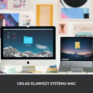 Logitech MX Keys Mini dla Mac, szara, bezprzewodowa, membranowa, model 920-010526