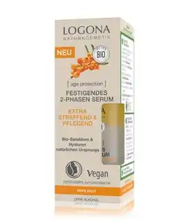 Logona Wzmacniające Dwufazowe Serum Ujędrniające Z Organicznym Rokitnikiem I Kwasem Hialuronowym 30ml