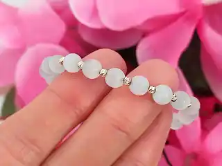 Lovrin Złota Bransoletka 585 Eleganckie Połyskliwe Kulki Na Sznurku