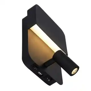 Lucide Kinkiet Boxer LED czarny, 79200 08 30, nowoczesny, spot, metalowa konstrukcja