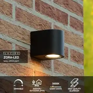 Lucide Kinkiet zewnętrzny ZORA LED 22861 05 30 nowoczesny, aluminiowa obudowa, IP54, 300 lumenów
