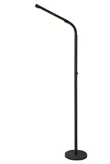 Lucide lampa podłogowa Gilly LED czarna, nowoczesny design, regulowany klosz, 36712 04 30