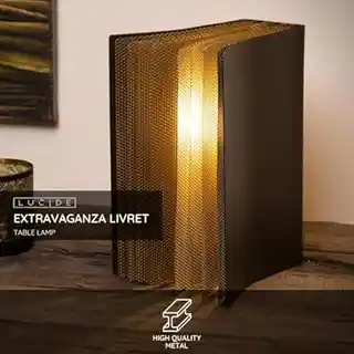 Lucide Lampa stolowa Extravaganza Livret złoty czarny 78596 01 30