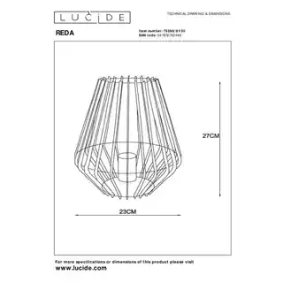 Lucide Lampa stołowa REDA 78598/01/30