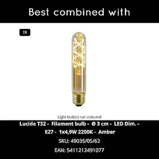 Lucide lampa sufitowa Joanet dymione szkło, średnica 25 cm, model 45194 25 65