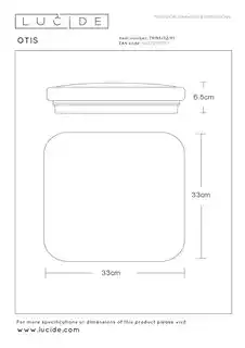Lucide plafon lampa sufitowa LED OTIS 79198 32 61, nowoczesny design, energooszczędne LED, biały kolor, metalowa konstrukcja