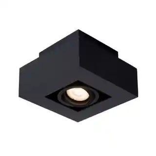 Lucide lampa sufitowa Xirax, prostokątny plafon, czarny, 30 cm, nowoczesny design, LED, ściemnialna