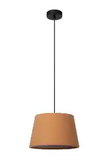 Lucide lampa wisząca Woolly 10416 01 44 nowoczesny design chrom tekstylne klosz
