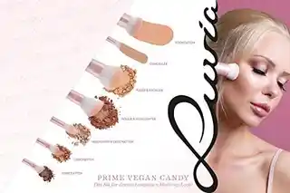 Luvia Prime Vegan Candy zestaw pędzli do makijażu, 1 sztuka, syntetyczne włosie, miękkie, ekologiczne, dla profesjonalistów