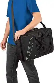 M-wave Triple Bag Traveller sakwy rowerowe 62 l czarny szary, wodoodporne, montaż na bagażnik, odpinane kieszenie, odblaskowe elementy