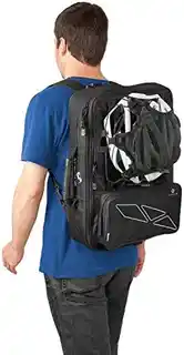 M-wave Triple Bag Traveller sakwy rowerowe 62 l czarny szary, wodoodporne, montaż na bagażnik, odpinane kieszenie, odblaskowe elementy
