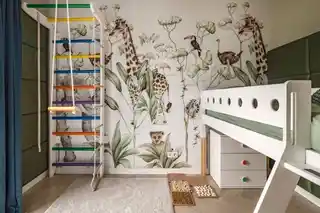 Małpiszon Drabinka gimnastyczna biało-kolorowa Kolibry Irelio