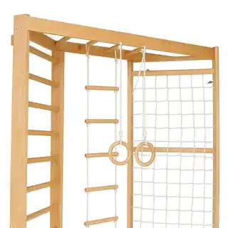 Małpiszon Drabinka gimnastyczna Cherry Fun biało-drewniana