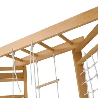 Małpiszon Drabinka gimnastyczna Cherry Fun biało-drewniana