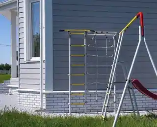 Małpiszon Drabinka gimnastyczna do ogrodu Next Outdoor żółto-srebrny