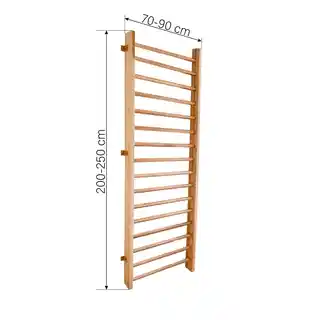 Małpiszon Drabinka gimnastyczna drewniana 220 x 90 cm dla dzieci SOSNA BUK