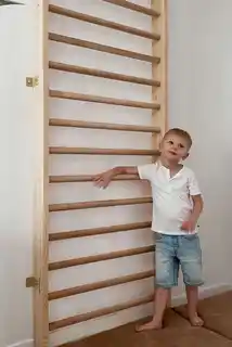 Małpiszon Drabinka gimnastyczna drewniana 240 x 80 cm dla dzieci SOSNA BUK